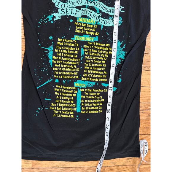 New Found Glory 10 Year Anniversary Tour T-Shirt Black Size M Pop Punk Band - Picture 5 of 5